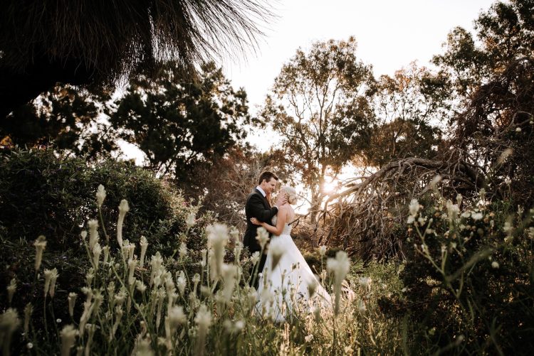 mindarie wedding photography sunset bush